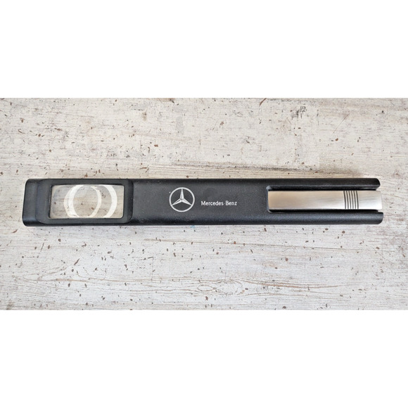 Vintage Aachen Mercedes-Benz Stainless Steel Letter Opener Magnifier Office Desk - Picture 1 of 7